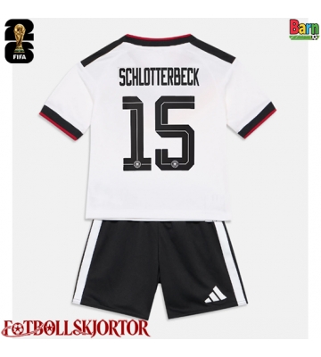 Tyskland Nico Schlotterbeck #15 Hemmakläder Barn VM 2026 Kortärmad (+ Korta byxor)